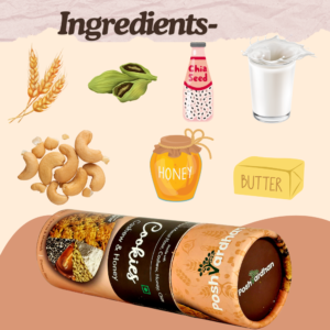 Cashew & Honey Cookies 150GM - Image 2